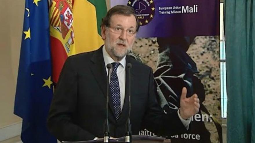Rajoy elogio la defensa de la libertad de las tropas españolas en Mali