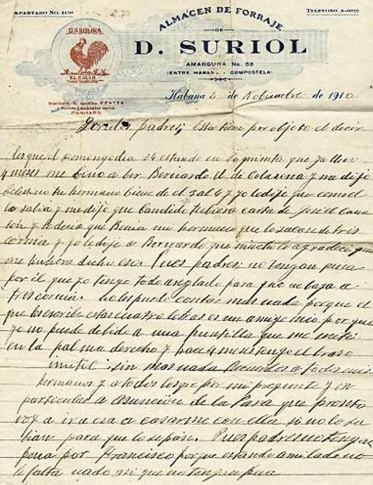 Un océano epistolar