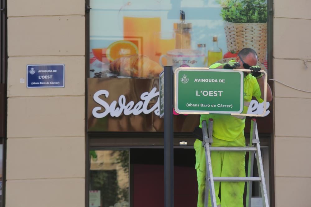 València cambia las placas de calles Franquistas