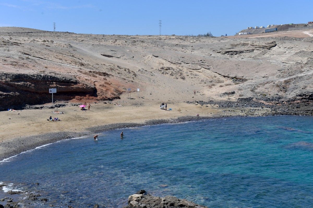 Playa de Aguadulce, en Tufia