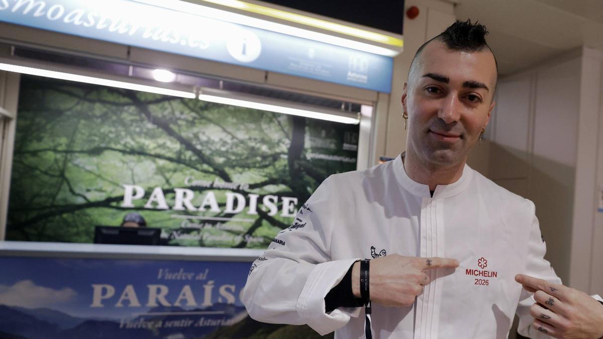 Diego Fernández aterriza en Asturias con la primera estrella Michelín para su restaurante Regueiro: "Estamos en un buen momento, la segunda llegará pronto"