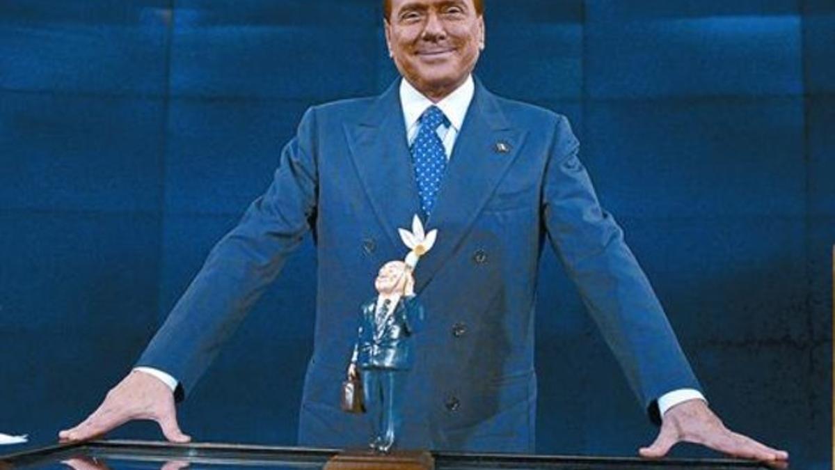 Silvio Berlusconi, el pasado lunes en una televisión.