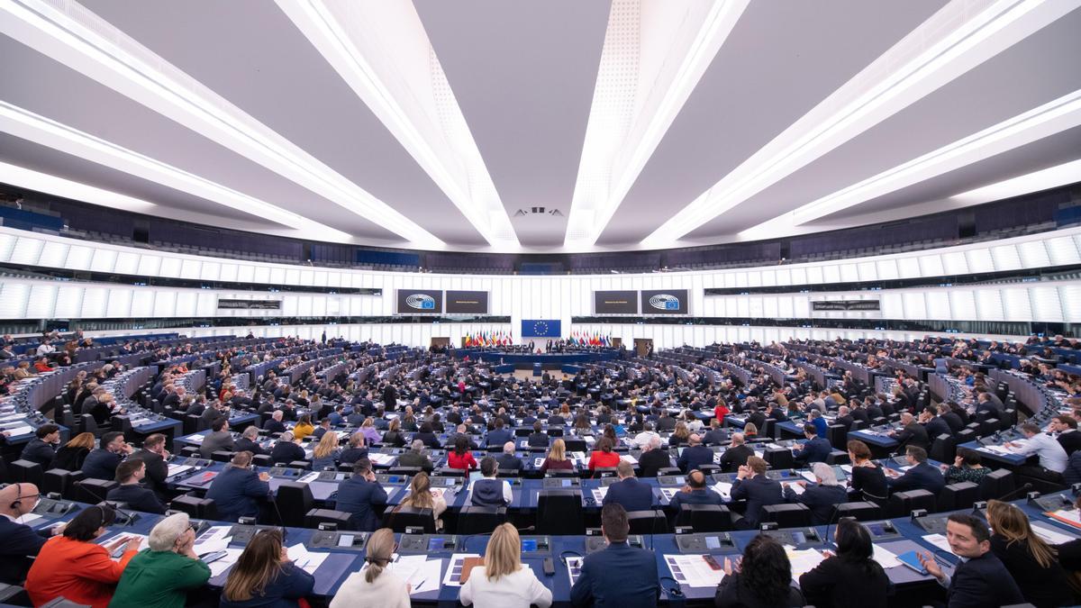 Sesión en la sede del Parlamento Europeo en Estrasburgo.