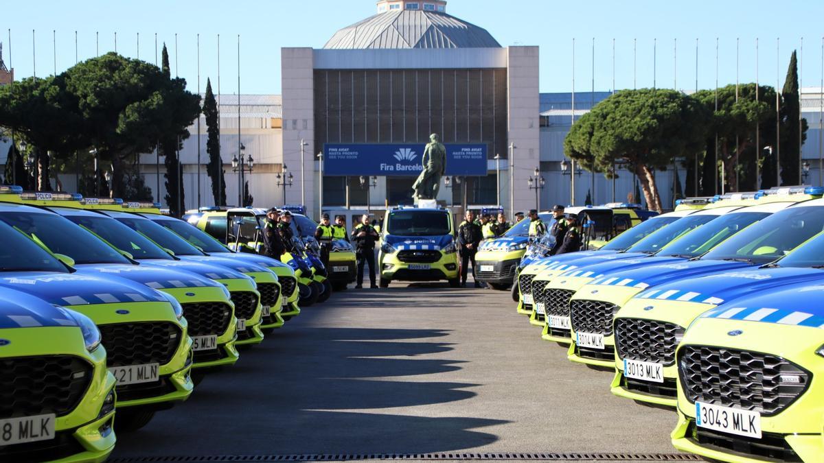 Presentación de nuevos vehículos de la Guardia Urbana de Barcelona