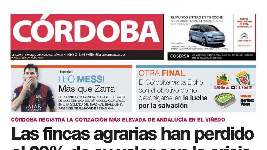 La portada de CÓRDOBA