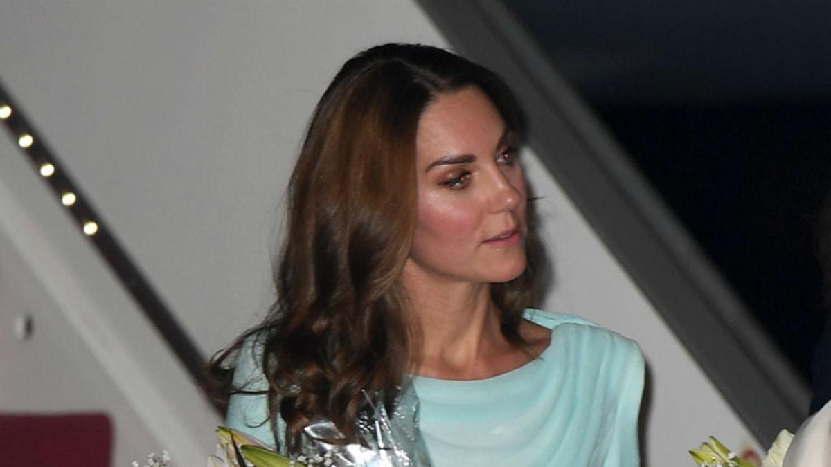 Kate Middleton a su llegada a Pakistan