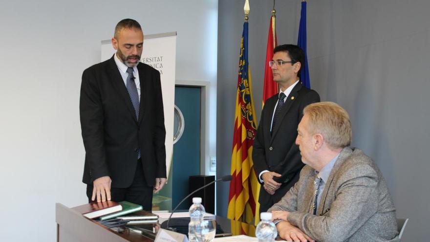 Juan Ignacio Torregrosa jurando su cargo de director de la EPSA.