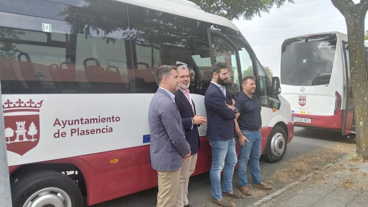 Los nuevos autobuses eléctricos de Plasencia, afectados por problemas en las baterías.