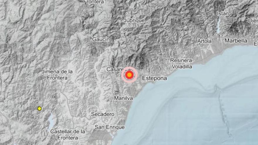Registrado un terremoto de magnitud 3 con epicentro en Casares