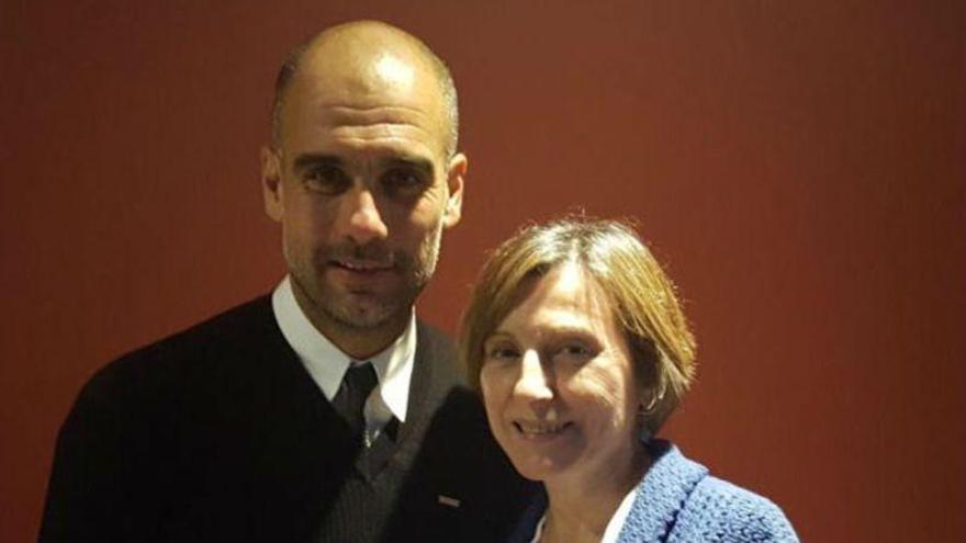 Guardiola da su apoyo a Carme Forcadell