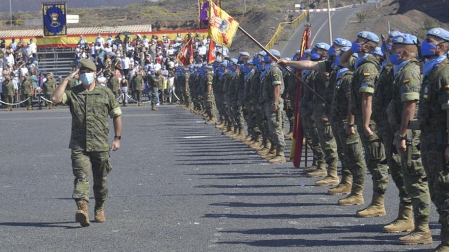 Despedida a militares que parten a Beirut en misión de Paz