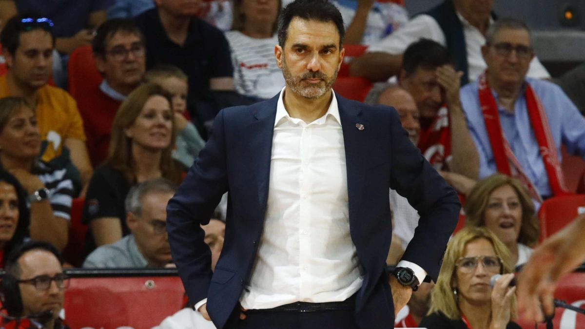 Jesús Ramírez, durante el partido frente al Baskonia.