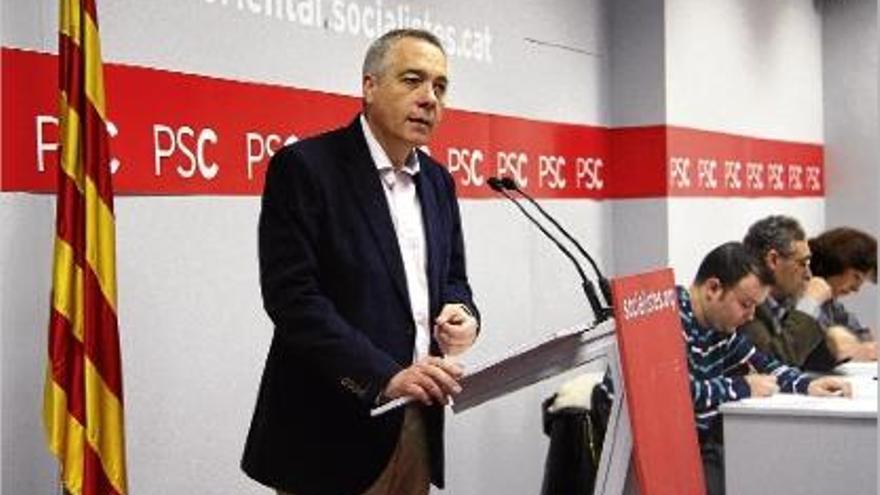 Navarro va participar en un consell de federació del PSC del Vallès Oriental.