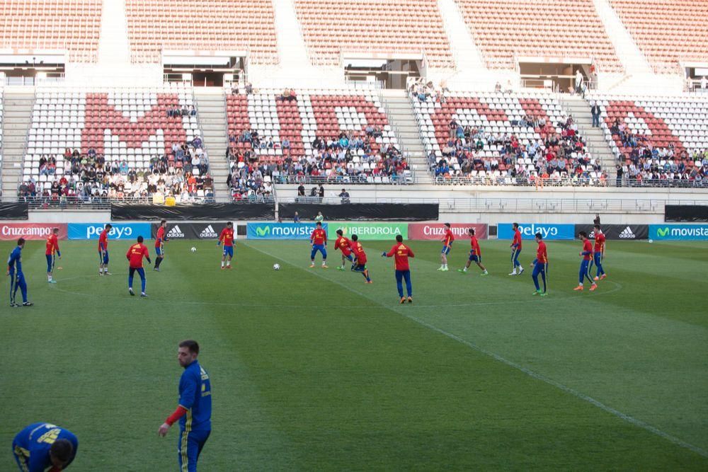 Entrenamiento de la Selección Sub-21 en Murcia