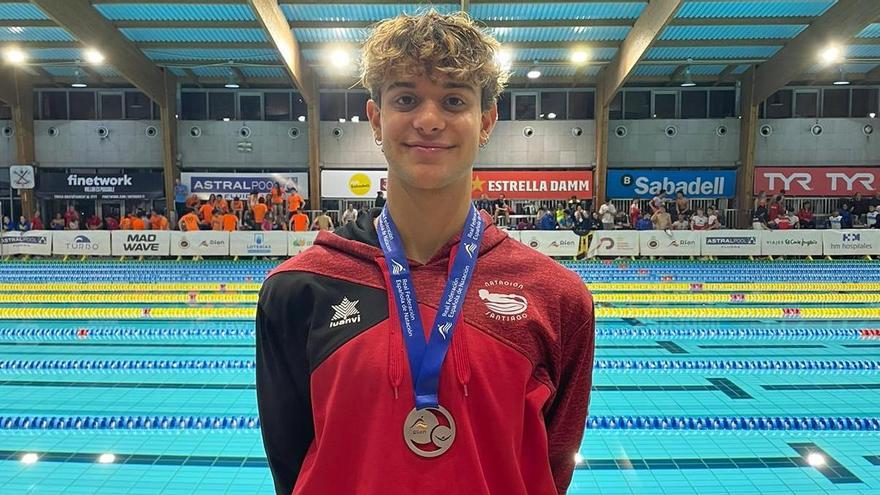 Agustín Orechia, del CDN Santiago, finaliza el nacional júnior con una medalla de plata