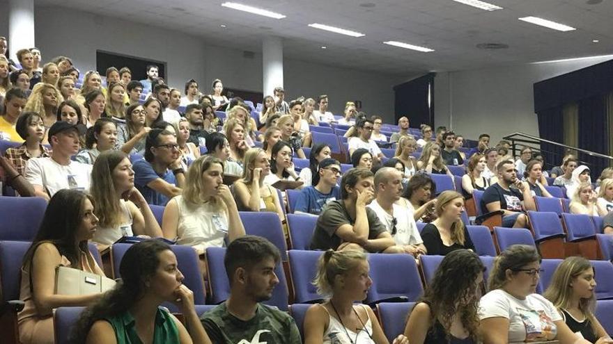 Algunos de los estudiantes de intercambio de la UIB.