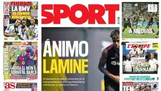 El apoyo de la plantilla a Lamine y el inicio de LaLiga, protagonistas en las portadas de hoy