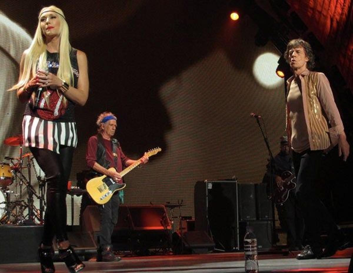 Gwen Stefani y Mick Jagger