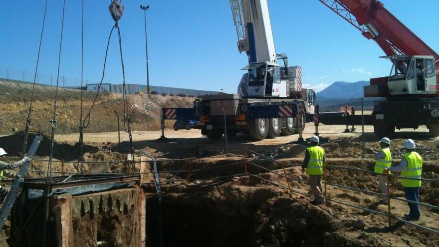 Obras de infraestructuras en el interior de la provincia, en una imagen de archivo.