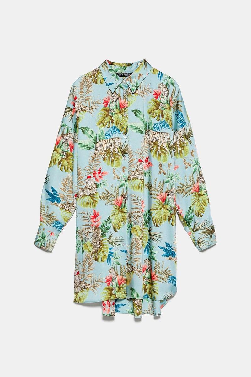 Camisa estampada de Zara (Precio: 25,95 euros)