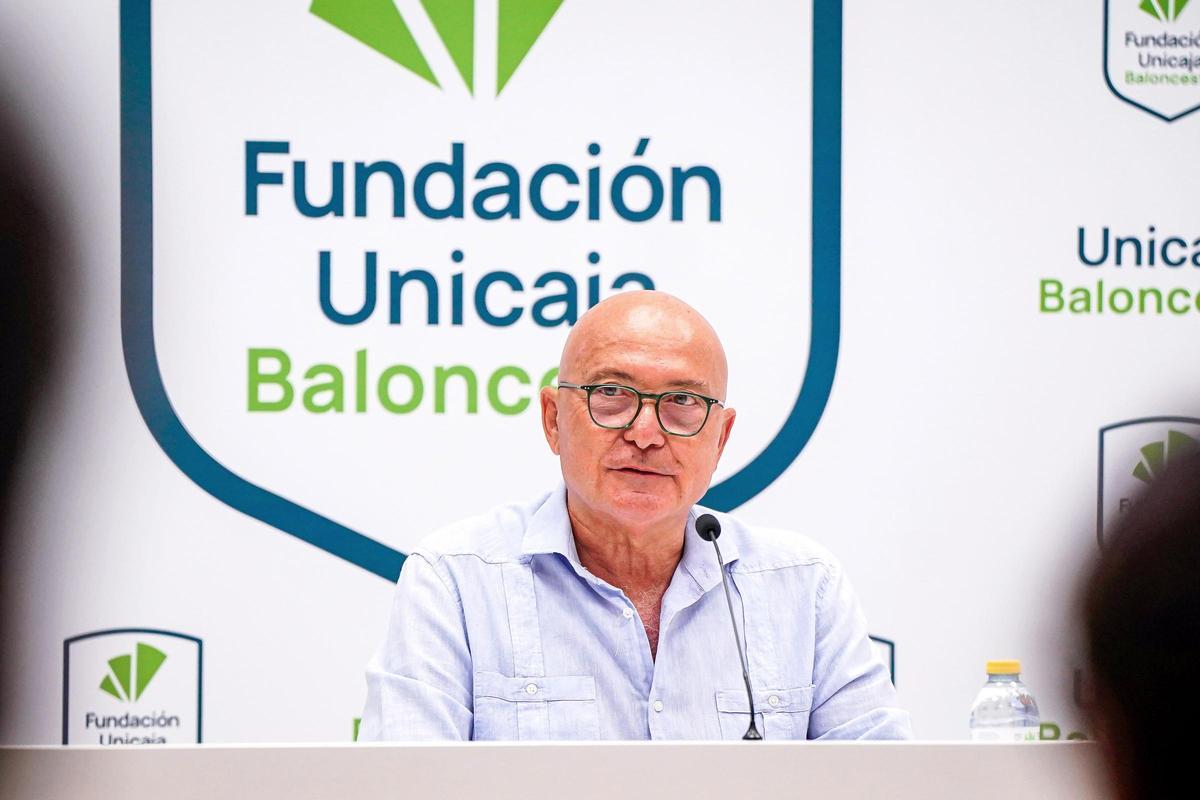 López Nieto en la rueda de prensa de final de temporada.