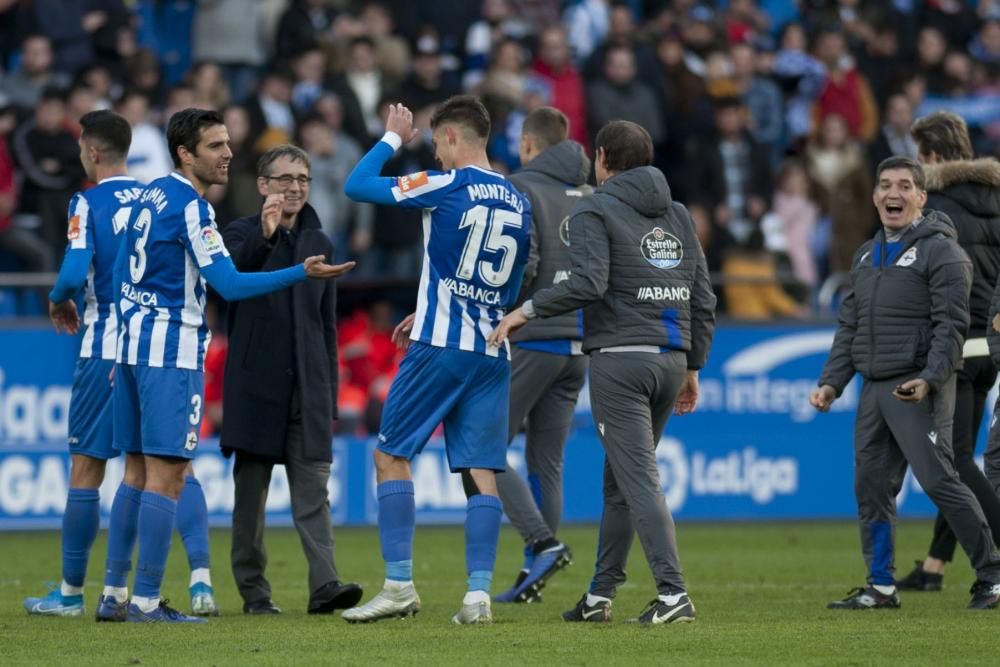 Así vivió Vázquez la victoria ante el Cádiz