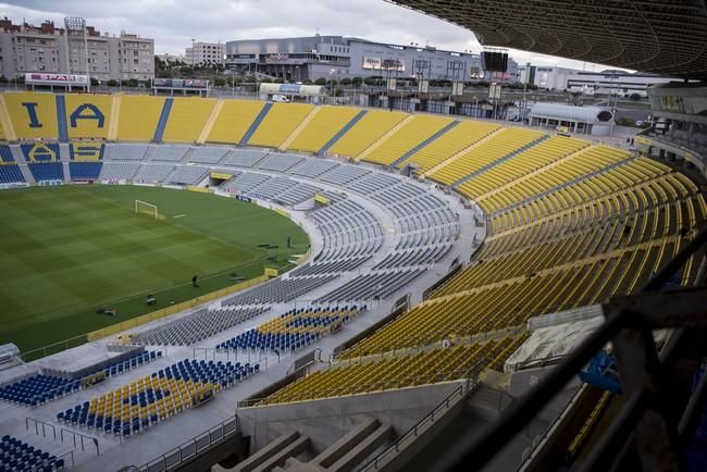 Siguen las obras en el Estadio de Gran Canaria