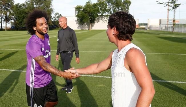 Carla Suárez visita al Real Madrid en Montreal