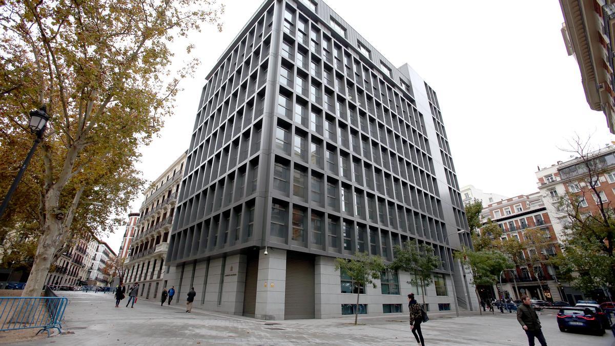 Fachada de la Audiencia Nacional.