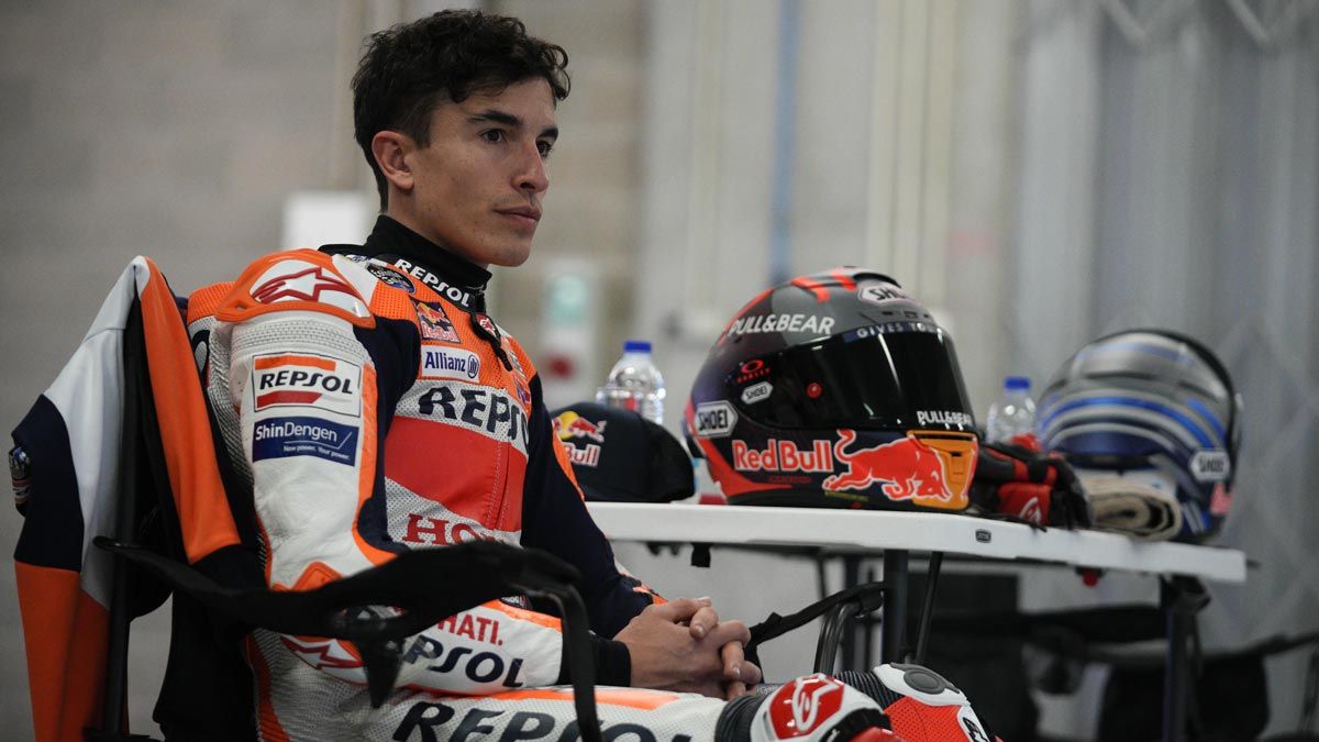 Marc Márquez en el último entrenamiento en Portimao (Portugal)