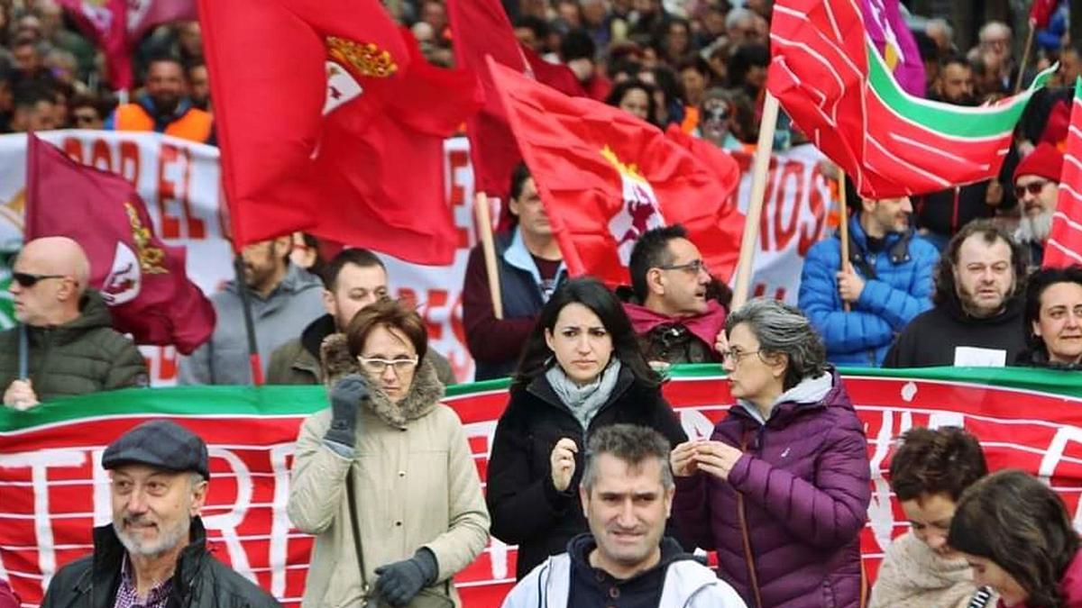 Presencia zamorana en la manifestación proautonomía celebrada en León el pasado 16 de febrero. | Cedida