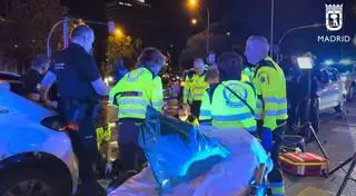 Un hombre herido muy grave tras ser atropellado por varios vehículos en el Paseo de la Castellana (Madrid)