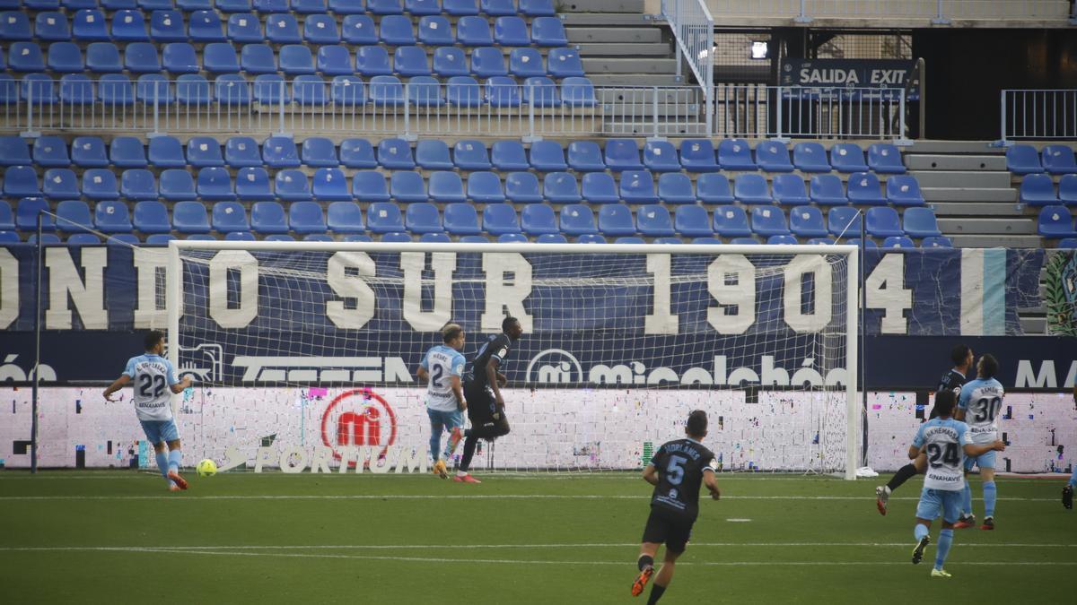 Partido de la Liga Smartbank entre el Málaga CF y el Almería