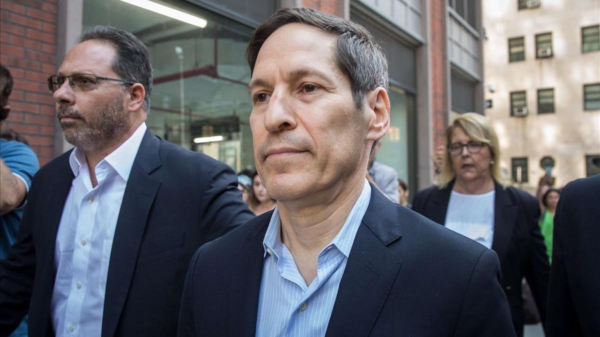 Tom Frieden, tras ser detenido.