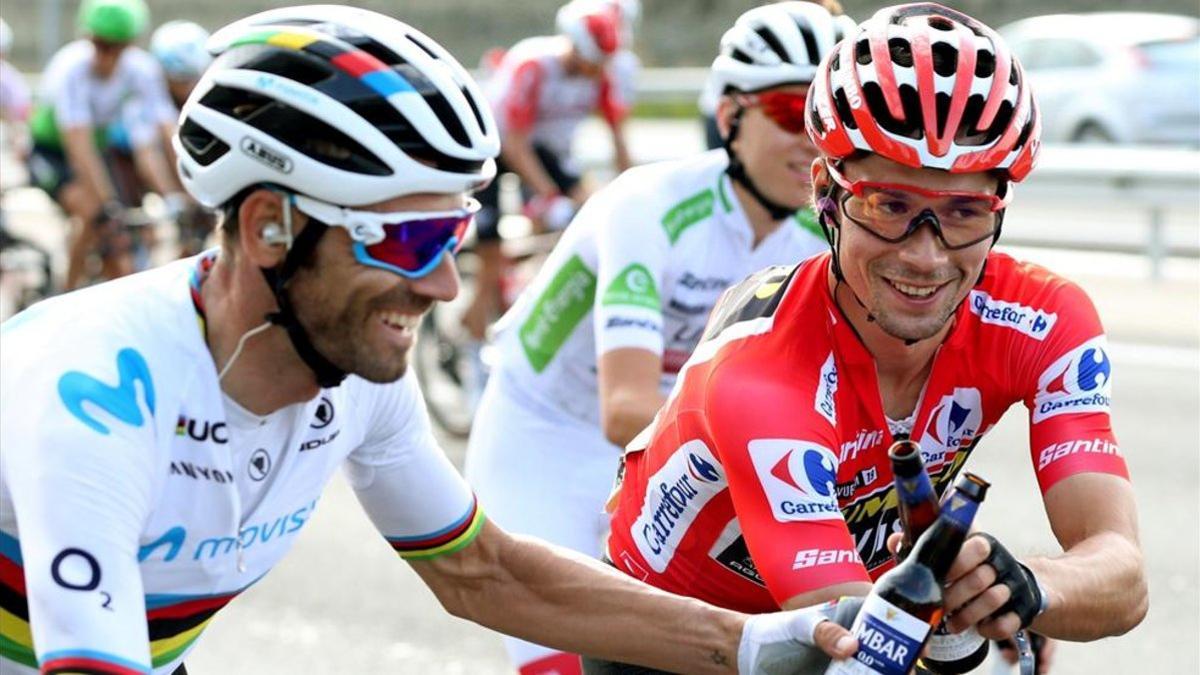Valverde y Roglic, segundo y primero de La Vuelta 2019