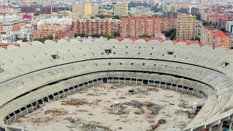 Imagen general del futuro estadio del Valencia. | J.M.LÓPEZ