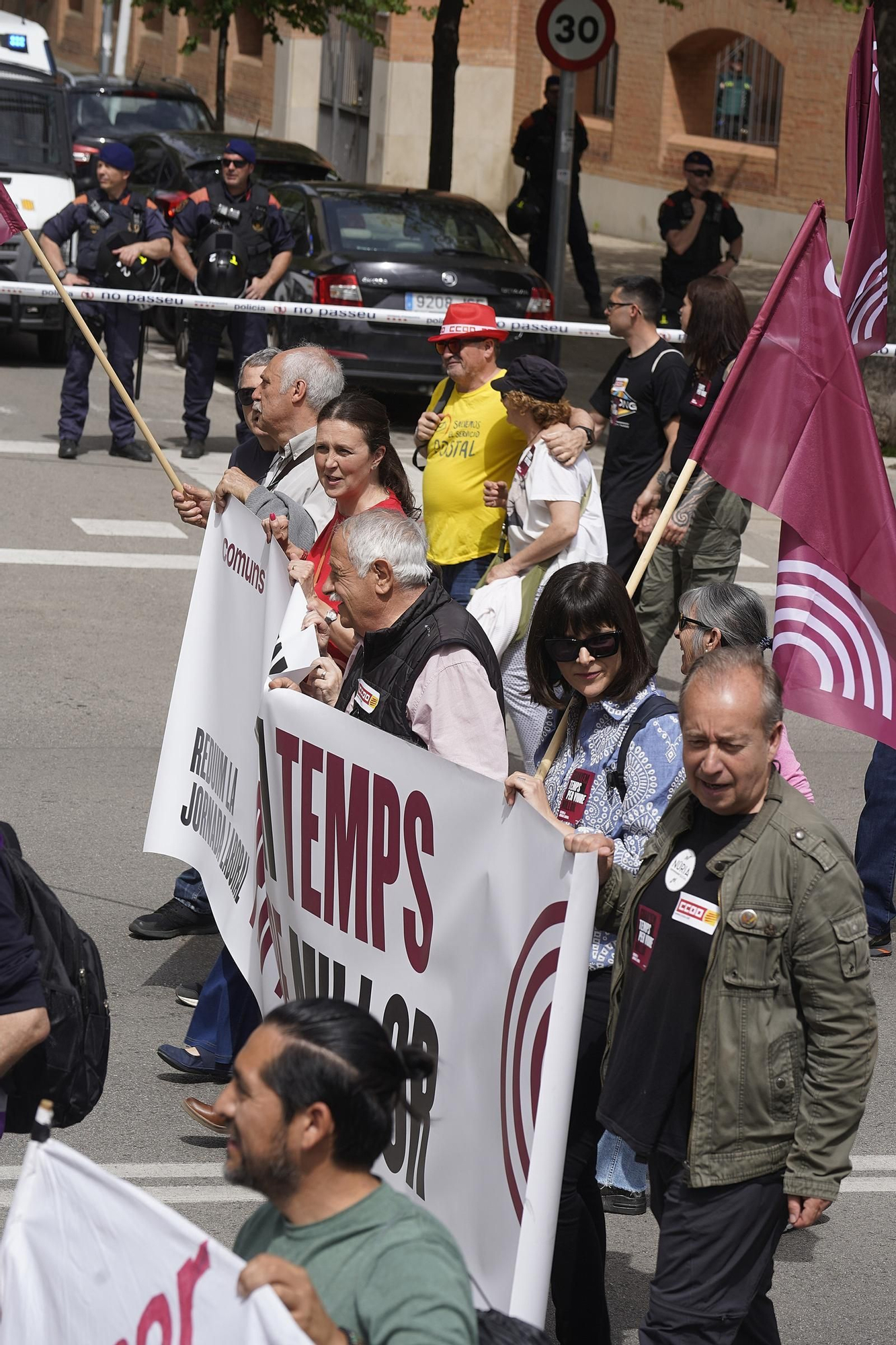 El sindicalisme gironí reclama reduir la jornada i fenar els accidents laborals