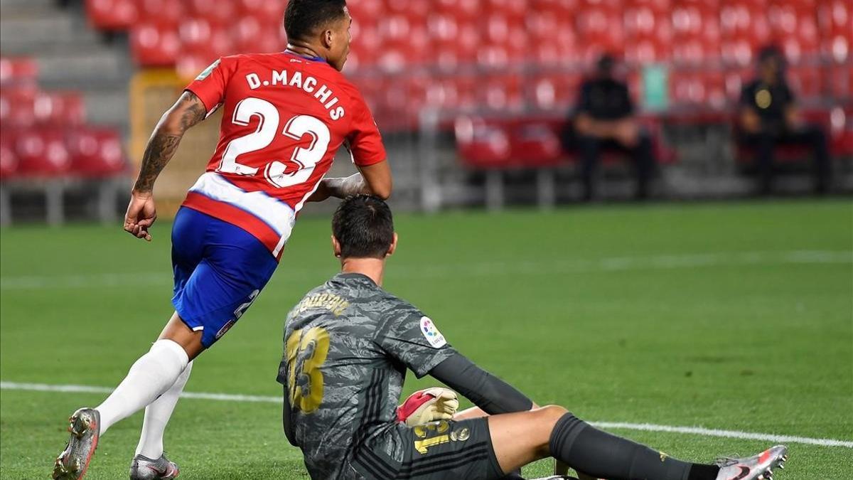 Darwin Machís celebrando un gol ante el Real Madrid