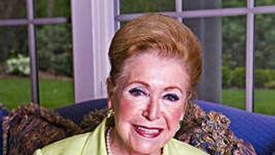 La escritora Mary Higgins Clark.