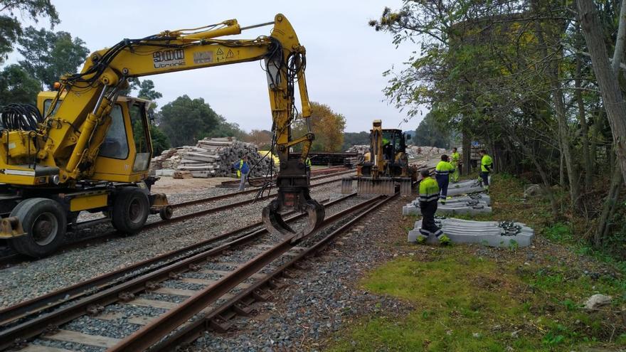 Obras en la línea Algeciras-Bobadilla