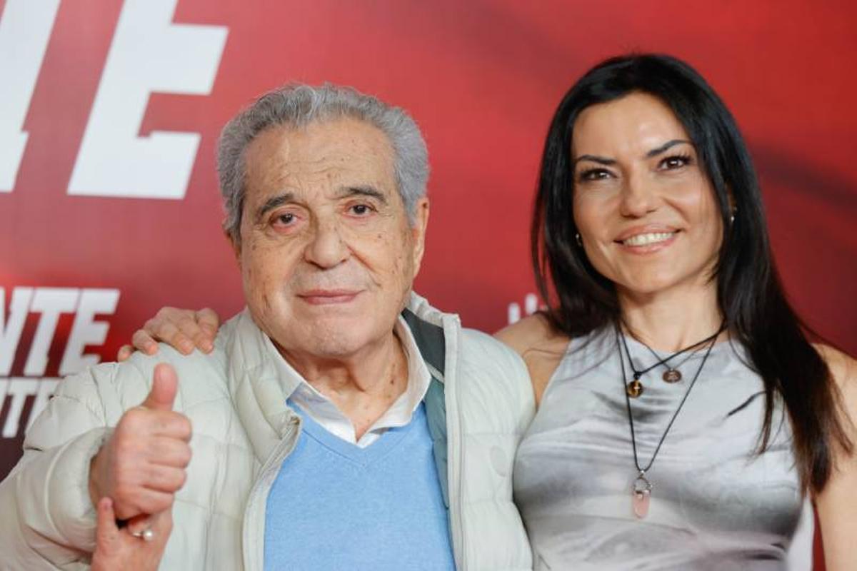 Andrés Pajares posa junto a su hija Mari Cielo Pajares