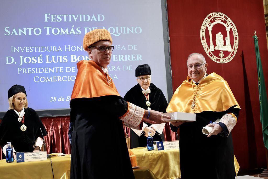 Acto de celebración de Santo Tomás de Aquino en la UCAM