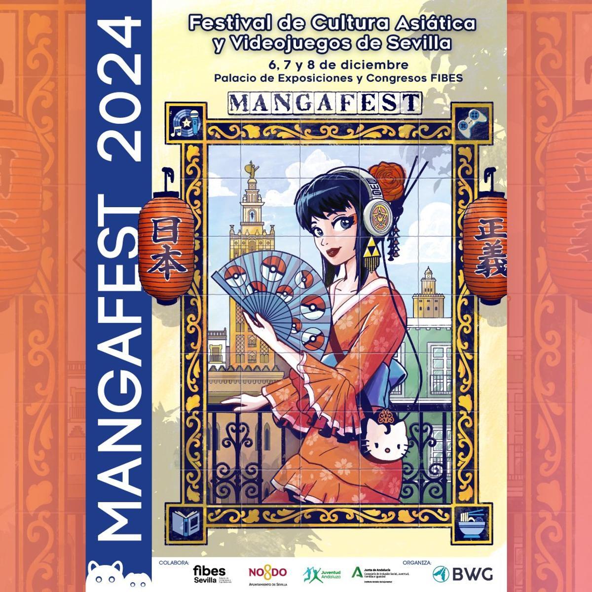 Cartel de Mangafest 2024 en Sevilla