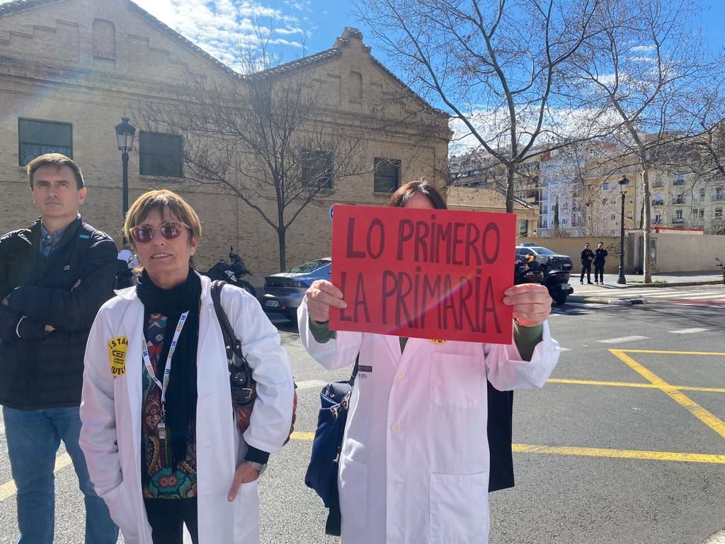 Concentración en Valencia del Sindicato Médico