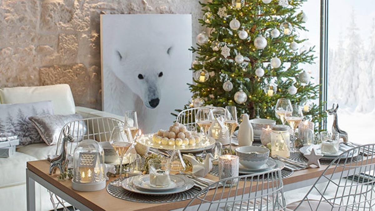 Decoración para la mesa de Navidad de Maison du Monde