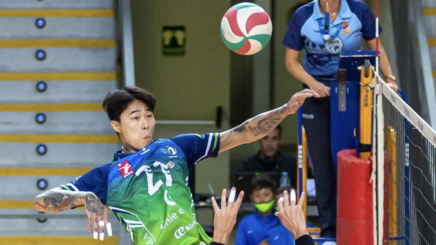 Sunny Wu, en un partido de esta temporada con el Feníe Energía Mallorca Voley Palma