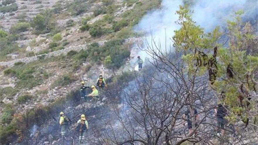 Sin llama el incendio de Peñíscola