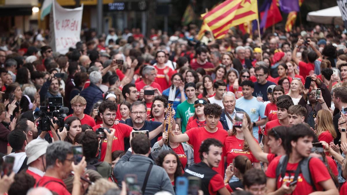 Correllengua en Mallorca: miles de personas llenan Palma en defensa del catalán