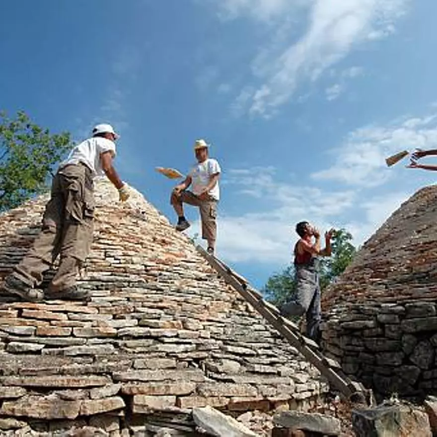 Construcción de piedra seca