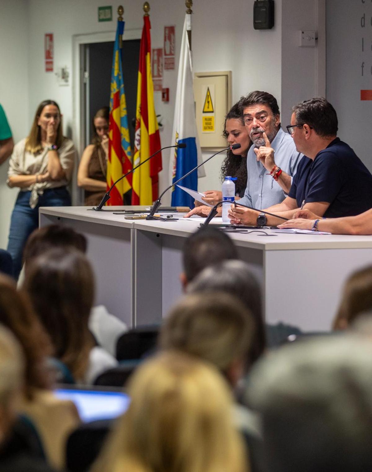 Un detalle de la reunión